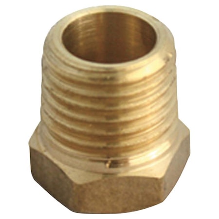 Homeplus+ ATC 1 in. MPT X 1/4 in. D FPT Brass Hex Bushing 6JC125110701024